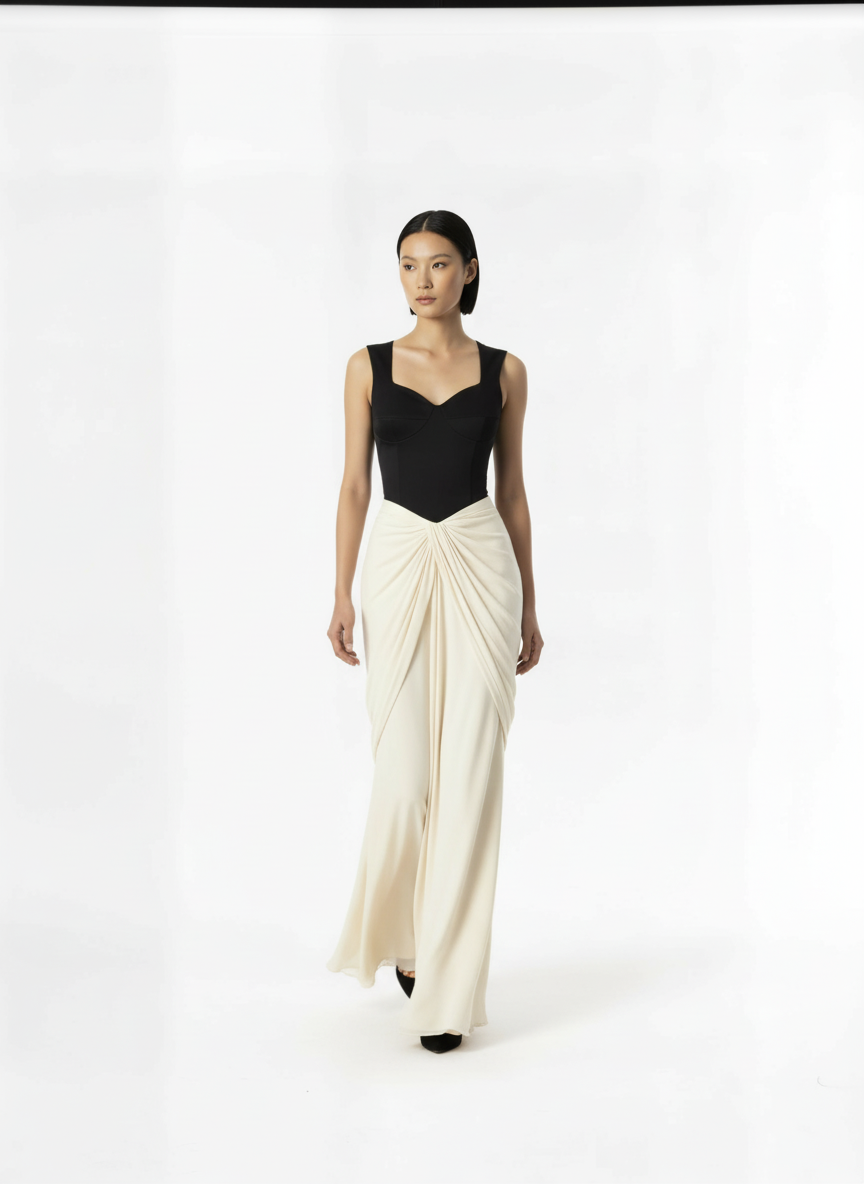 Paradox drape skirt