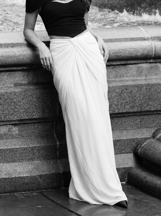 Paradox drape skirt